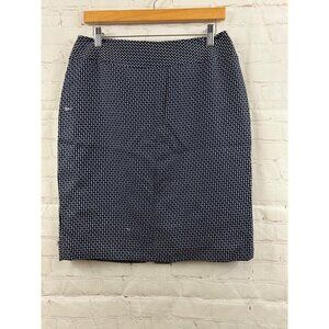 Unbranded Skirt Womens Size 8P Blue White Geometrical Pattern Short (READ)